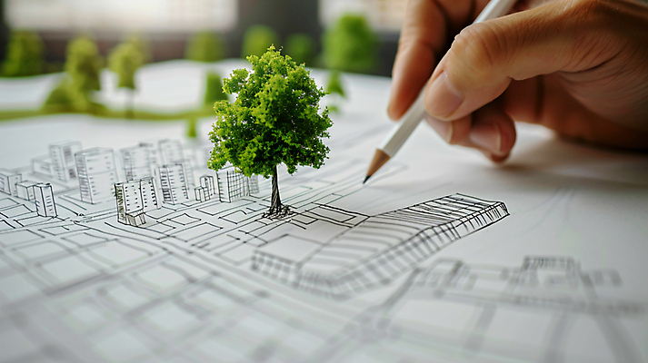 JPG 나무 편집이미지 손 종이 신체부위 연필 잡기 도시 그리기 계획 스케치 디지털합성 친환경 정부정책 정책 편집실사 AI인물포토 AI콘텐츠 식물 컨셉 모션 학용품 미술 사람 필기구 환경 CG 파일형식 AI포토