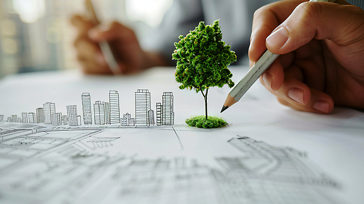 JPG 나무 편집이미지 손 종이 신체부위 연필 잡기 도시 그리기 계획 스케치 디지털합성 친환경 정부정책 정책 편집실사 AI인물포토 AI콘텐츠 식물 컨셉 모션 학용품 미술 사람 필기구 환경 CG 파일형식 AI포토