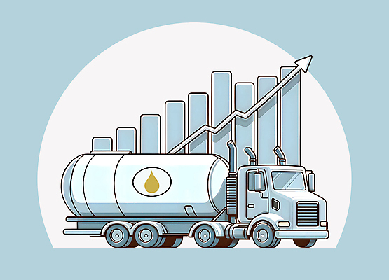 JPG 화살표 돈 일러스트 자동차 그래프 사람없음 경제 파란색 에너지 트럭 시세 휘발유 석유 상승 연료 자원 기름값 국내일러스트 AI일러스트 AI콘텐츠 육상교통 컬러 컨셉 금융 재산 가격 파일형식