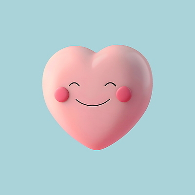 PSD 아이콘 행복 분홍색 화이트데이 발렌타인데이 사랑 웃음 사람없음 3D아이콘 3D 귀여움 기쁨 하트 이모지 모양 감정 컬러 컨셉 데이이벤트 표정 디지털합성 파일형식