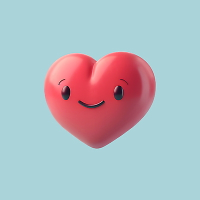 PSD 아이콘 행복 화이트데이 발렌타인데이 사랑 웃음 사람없음 빨간색 3D아이콘 3D 귀여움 기쁨 하트 이모지 모양 감정 컬러 컨셉 데이이벤트 표정 디지털합성 파일형식