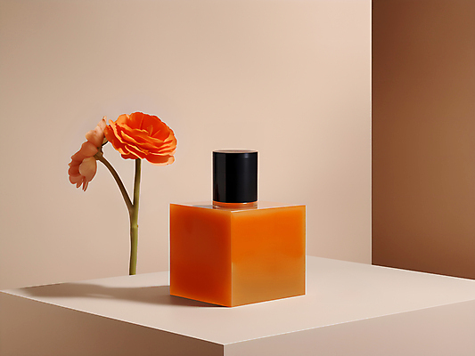 JPG 편집이미지 꽃 국화 사람없음 뷰티 화장품 향수 디지털합성 모던 심플 공병 베이지색 목업 편집소스 세련 편집실사 AI포토 AI콘텐츠 식물 컬러 CG 병_담는 파일형식