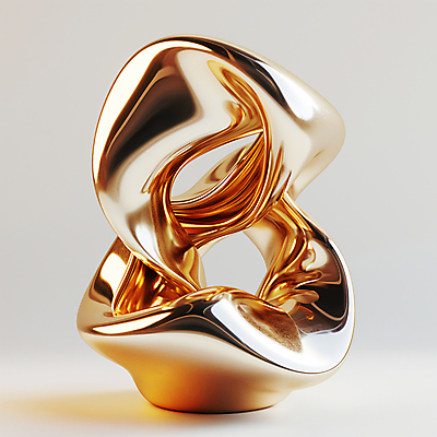 JPG 편집이미지 디자인 예술 백그라운드 곡선 추상 사람없음 반짝임 조형물 3D 금속 금색 고급 디지털합성 웨이브 편집소스 편집3D AI컴퓨터그래픽 AI콘텐츠 선 컬러 컨셉 무늬 모션 재질 미술 파일형식