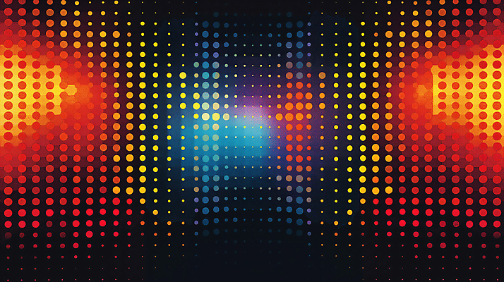 JPG 편집이미지 디자인 백그라운드 패턴 추상 밝음 사람없음 빛 반짝임 컬러풀 점 배열 디지털합성 편집소스 이미지편집 편집실사 AI컴퓨터그래픽 AI콘텐츠 컬러 무늬 모션 CG 파일형식