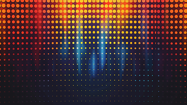 JPG 편집이미지 디자인 백그라운드 패턴 추상 밝음 사람없음 반짝임 주황색 점 남색 배열 디지털합성 편집소스 이미지편집 편집실사 AI컴퓨터그래픽 AI콘텐츠 컬러 무늬 모션 CG 파일형식