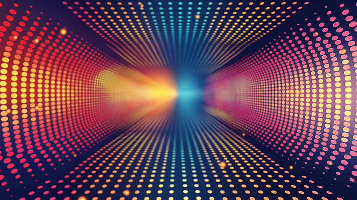 JPG 편집이미지 디자인 백그라운드 패턴 추상 밝음 사람없음 반짝임 컬러풀 점 배열 디지털합성 착시 편집소스 이미지편집 편집실사 AI컴퓨터그래픽 AI콘텐츠 컬러 무늬 모션 CG 파일형식