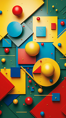 JPG 편집이미지 디자인 백그라운드 사람없음 컬러풀 3D 블록 다양 입체 디지털합성 오브젝트 입체도형 편집소스 편집3D AI컴퓨터그래픽 AI콘텐츠 도형 컬러 다수 파일형식