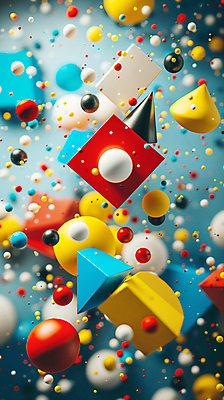 JPG 편집이미지 디자인 백그라운드 사람없음 3D 블록 다양 떠있는 입체 디지털합성 오브젝트 입체도형 편집소스 편집3D AI컴퓨터그래픽 AI콘텐츠 도형 다수 모션 파일형식