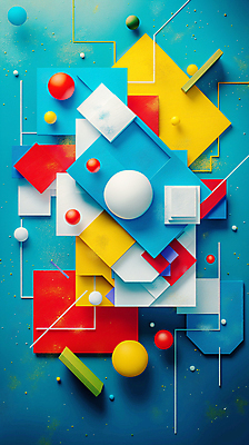 JPG 편집이미지 디자인 백그라운드 사람없음 파란색 3D 블록 다양 입체 디지털합성 오브젝트 입체도형 편집소스 편집3D AI컴퓨터그래픽 AI콘텐츠 도형 컬러 다수 파일형식