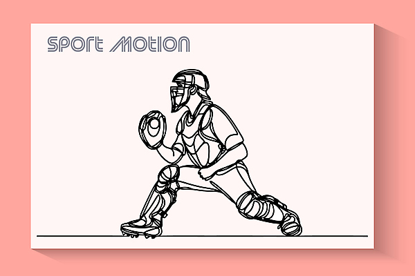 전신 남자 스포츠 라인일러스트 일러스트 모션 한명 성인 야구 야구선수 손그림 드로잉 포수 성인남자한명만 국내일러스트 AI파일 1 운동선수 미술 사람 구기 남자한명만 성인남자만 파일형식 벡터