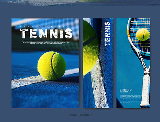 템플릿 배너 포스터 스포츠 사람없음 파란색 세트 운동 경기장 테니스 테니스라켓 테니스장 테니스공 이미지템플릿 AI파일 컬러 공 스포츠시설 건강 구기 라켓 테니스용품 파일형식 벡터