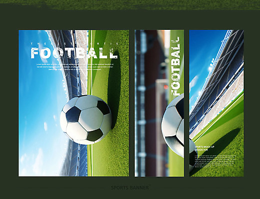 템플릿 배너 배너템플릿 포스터 스포츠 사람없음 초록색 파란색 세트 운동 축구 경기장 축구장 객석 이미지템플릿 AI파일 컬러 스포츠시설 건강 구기 파일형식 벡터