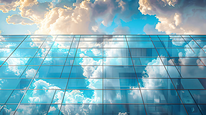 JPG 구름 편집이미지 백그라운드 창문 하늘 사람없음 파란색 반사 맑음 편집실사 AI포토 AI콘텐츠 자연요소 컬러 날씨 CG 파일형식