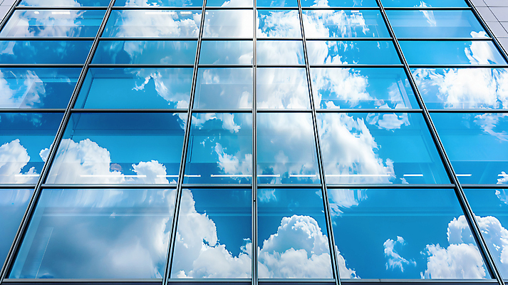 JPG 구름 편집이미지 백그라운드 창문 하늘 사람없음 파란색 반사 맑음 편집실사 AI포토 AI콘텐츠 자연요소 컬러 날씨 CG 파일형식