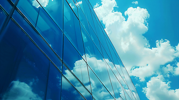 JPG 구름 편집이미지 백그라운드 창문 하늘 사람없음 파란색 반사 맑음 편집실사 AI포토 AI콘텐츠 자연요소 컬러 날씨 CG 파일형식