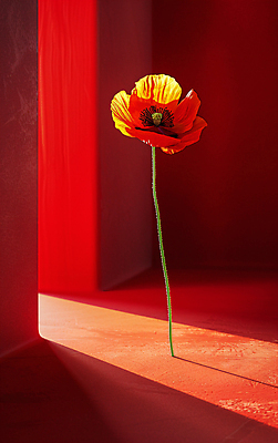 JPG 편집이미지 꽃 백그라운드 사람없음 빨간색 빛 양귀비 편집실사 AI포토 AI콘텐츠 식물 컬러 CG 파일형식