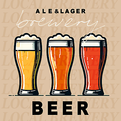 일러스트 맥주 주류 사람없음 갈색 맥주잔 에일맥주 국내일러스트 AI파일 음료 컬러 술잔 파일형식 벡터