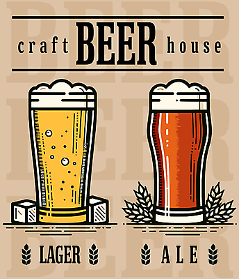 일러스트 맥주 주류 사람없음 얼음 보리 맥주잔 에일맥주 국내일러스트 AI파일 자연요소 음료 술잔 곡류 파일형식 벡터