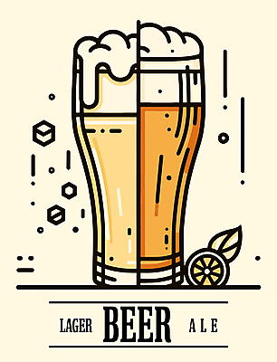 일러스트 맥주 주류 사람없음 비교 맥주잔 에일맥주 국내일러스트 AI파일 음료 컨셉 술잔 파일형식 벡터