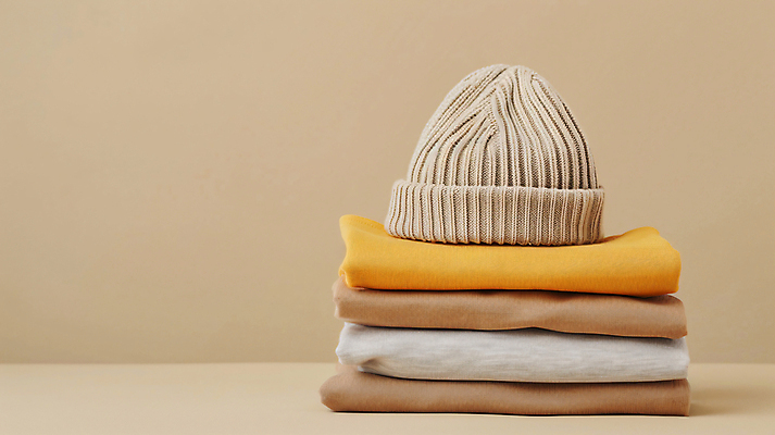 JPG 편집이미지 모자 옷 털모자 사람없음 쌓기 스웨터 디지털합성 니트 겨울옷 정리 옷장정리 편집실사 AI포토 AI콘텐츠 모자_잡화 잡화 상의 겨울 모션 CG 파일형식