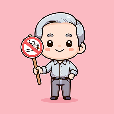 전신 할아버지 노년 남자 행복 분홍색 허리손 일러스트 건강 한명 미소 들기 표지판 금연 노인남자한명만 국내일러스트 AI파일 1 감정 캠페인 컬러 포즈 모션 알림판 표정 사람 성인 사회이슈 남자한명만 노인남자만 파일형식 벡터