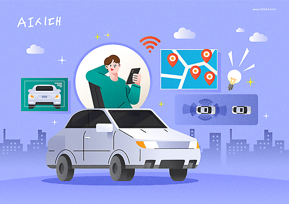 구름 남자 지도 일러스트 전구 자동차 한명 상반신 성인 스마트폰 보라색 기댐 위치 네비게이션 자동화 성인남자한명만 자율주행 AI_인공지능 국내일러스트 AI파일 자연요소 1 육상교통 컬러 모션 사람 핸드폰 스마트기기 운전 남자한명만 성인남자만 파일형식 벡터 4차산업