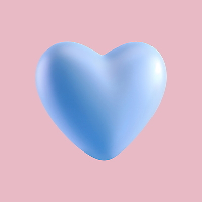 PSD 아이콘 화이트데이 발렌타인데이 사랑 사람없음 파란색 3D아이콘 3D 하트 디지털합성 모양 감정 컬러 데이이벤트 파일형식