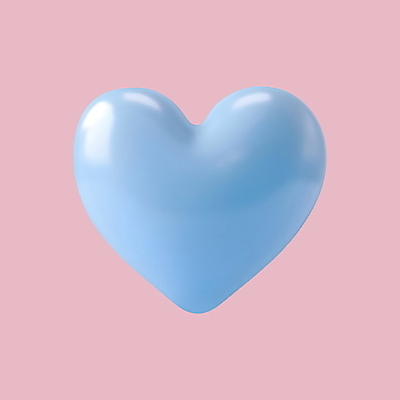 PSD 아이콘 화이트데이 발렌타인데이 사랑 사람없음 파란색 3D아이콘 3D 하트 디지털합성 모양 감정 컬러 데이이벤트 파일형식