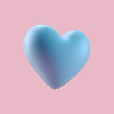 PSD 아이콘 화이트데이 발렌타인데이 사랑 사람없음 파란색 3D아이콘 3D 하트 디지털합성 모양 감정 컬러 데이이벤트 파일형식