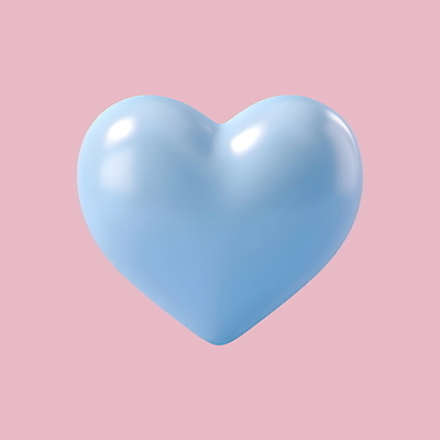 PSD 아이콘 화이트데이 발렌타인데이 사랑 사람없음 파란색 3D아이콘 3D 하트 디지털합성 모양 감정 컬러 데이이벤트 파일형식