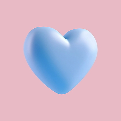 PSD 아이콘 화이트데이 발렌타인데이 사랑 사람없음 파란색 3D아이콘 3D 하트 디지털합성 모양 감정 컬러 데이이벤트 파일형식