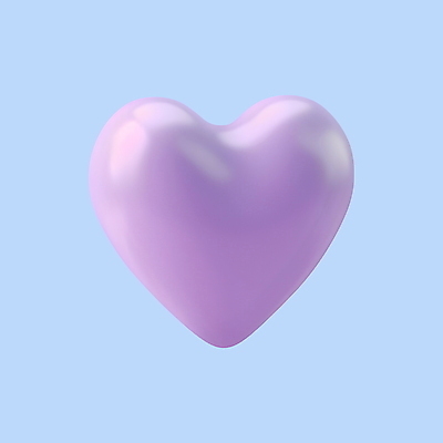 PSD 아이콘 화이트데이 발렌타인데이 사랑 사람없음 3D아이콘 3D 보라색 하트 디지털합성 모양 감정 컬러 데이이벤트 파일형식