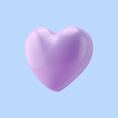 PSD 아이콘 화이트데이 발렌타인데이 사랑 사람없음 3D아이콘 3D 보라색 하트 디지털합성 모양 감정 컬러 데이이벤트 파일형식