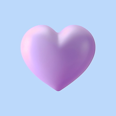 PSD 아이콘 화이트데이 발렌타인데이 사랑 사람없음 3D아이콘 3D 보라색 하트 디지털합성 모양 감정 컬러 데이이벤트 파일형식