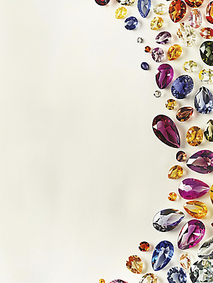 JPG 편집이미지 프레임 사람없음 장식 컬러풀 화려 보석 보물 큐빅 귀중품 카피스페이스 편집실사 AI포토 AI콘텐츠 컬러 컨셉 공백 광석 CG 오브젝트 파일형식