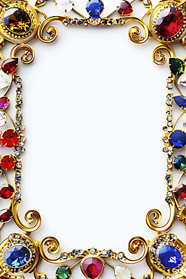 JPG 편집이미지 프레임 사람없음 장식 컬러풀 화려 보석 보물 큐빅 귀중품 카피스페이스 편집실사 AI포토 AI콘텐츠 컬러 컨셉 공백 광석 CG 오브젝트 파일형식