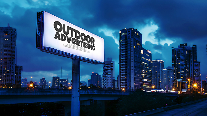 PSD 구름 편집이미지 하늘 타이포그라피 사람없음 스크린 도시 야간 보케 옥외간판 옥외광고 목업 카피스페이스 이미지편집 자연요소 문자 간판 공백 파일형식