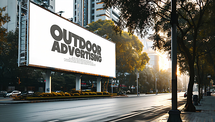 PSD 나무 편집이미지 도로 타이포그라피 사람없음 건물 스크린 도시 가로수 옥외간판 옥외광고 목업 카피스페이스 이미지편집 식물 문자 건축물 길 교통시설 간판 공백 파일형식