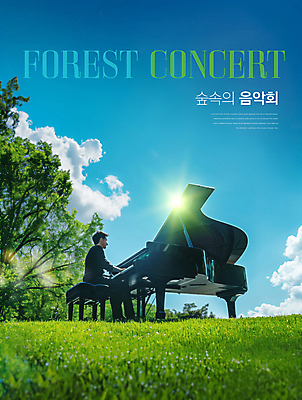 전신 PSD 나무 구름 편집이미지 남자 포스터 자연 하늘 한명 잔디 성인 분위기 피아노 숲속 연주회 독주회 성인남자한명만 이미지편집 자연요소 식물 1 컨셉 사람 건반악기 숲 생태계 음악회 남자한명만 성인남자만 파일형식