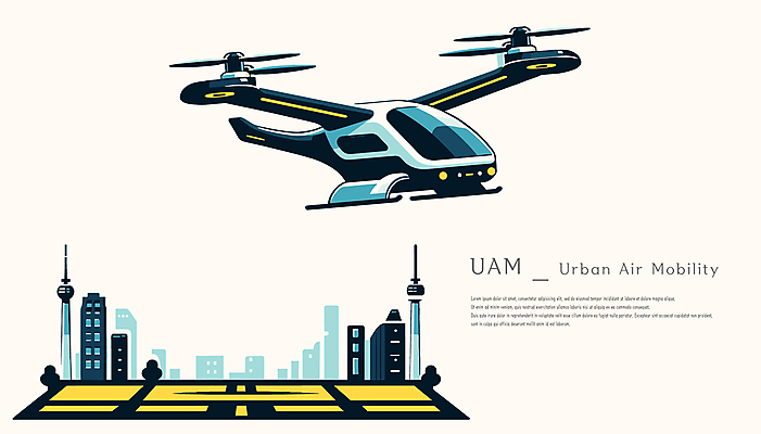 교통수단 백그라운드 일러스트 미래 빌딩 타이포그라피 사람없음 비행 발전 미래도시 베이지색 디지털뉴딜 드론택시 미래산업 국내일러스트 AI파일 문자 산업 컬러 교통 컨셉 건물 도시 택시 파일형식 벡터 뉴딜정책