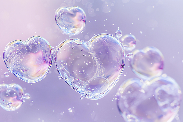 JPG 편집이미지 백그라운드 사람없음 보라색 거품 화려 비눗방울 디지털합성 버블 편집실사 AI포토 AI콘텐츠 컬러 컨셉 CG 파일형식