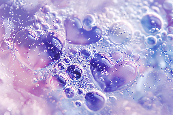 JPG 편집이미지 백그라운드 사람없음 보라색 물감 거품 화려 디지털합성 버블 편집실사 AI포토 AI콘텐츠 컬러 컨셉 미술도구 CG 파일형식