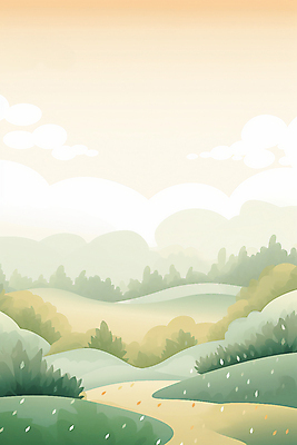 JPG 나무 구름 일러스트 자연 하늘 풍경 초원 사람없음 주황색 고요 오후 국내일러스트 AI일러스트 AI콘텐츠 자연요소 식물 컬러 생태계 파일형식