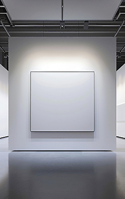 JPG 편집이미지 액자 사람없음 전시 흰색 미술관 전시회 그림 카피스페이스 편집실사 AI포토 AI콘텐츠 컬러 공백 CG 파일형식