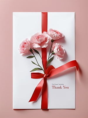 PSD 편집이미지 리본 분홍색 프레임 선물 사람없음 봄 감사카드 우아함 5월 카네이션 디지털합성 감사 가정의달 편집소스 이미지편집 계절 꽃 감정 컬러 컨셉 카드_감사 날짜 파일형식