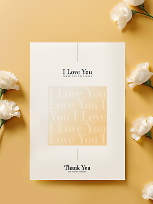 PSD 편집이미지 프레임 선물 사람없음 노란색 봄 감사카드 우아함 5월 디지털합성 감사 가정의달 편집소스 이미지편집 계절 감정 컬러 컨셉 카드_감사 날짜 파일형식