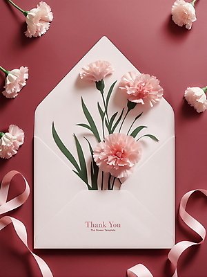 PSD 편집이미지 봉투 프레임 선물 사람없음 빨간색 봄 감사카드 우아함 5월 카네이션 디지털합성 감사 가정의달 편집소스 이미지편집 계절 꽃 감정 컬러 컨셉 카드_감사 날짜 파일형식