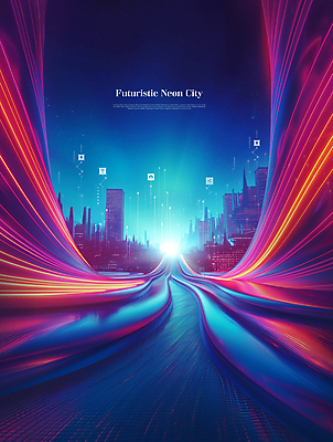 PSD 편집이미지 선 미래 사람없음 그래픽 디지털 보라색 과학기술 도시 네트워크 네온 미래도시 홀로그램 이미지편집 컬러 컨셉 기술 파일형식