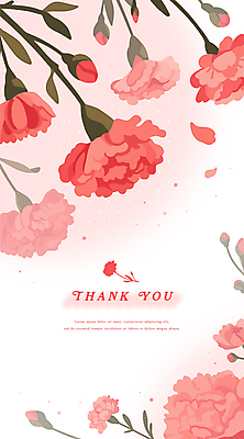 꽃잎 잎 일러스트 기념 선물 타이포그라피 사람없음 빨간색 축하 카네이션 꽃봉오리 감사 가정의달 카피스페이스 국내일러스트 AI파일 식물 문자 꽃 감정 컬러 컨셉 공백 5월 파일형식 벡터