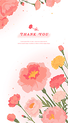 꽃잎 분홍색 잎 일러스트 기념 선물 타이포그라피 사람없음 축하 카네이션 꽃봉오리 감사 가정의달 카피스페이스 국내일러스트 AI파일 식물 문자 꽃 감정 컬러 컨셉 공백 5월 파일형식 벡터